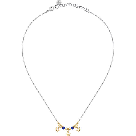 Morellato Talismani Gold-Plated Stainless Steel Star Necklace with Agate – 40+5 cm