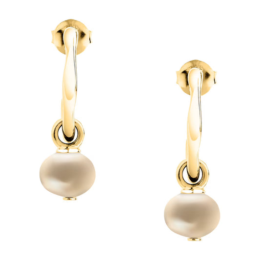 Morellato Perla Gold-Plated Sterling Silver Pearl Drop Earrings – SXU46