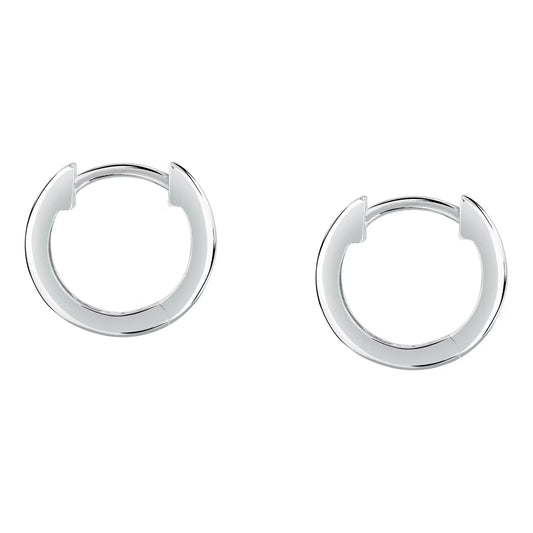 Morellato Tesori Rhodium-Plated Sterling Silver Hoop Earrings – 2.1 cm –SAIW251