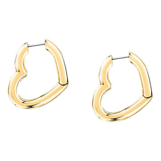 Morellato Creole Gold-Plated Stainless Steel Heart Earrings – 2.65 cm – SAUP27