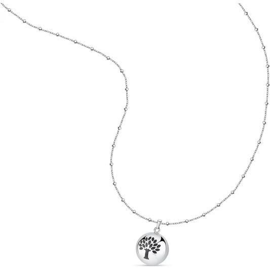 Morellato Talismani Stainless Steel Long Tree of Life Pendant Necklace – 90 + 10 cm – SAGZ19