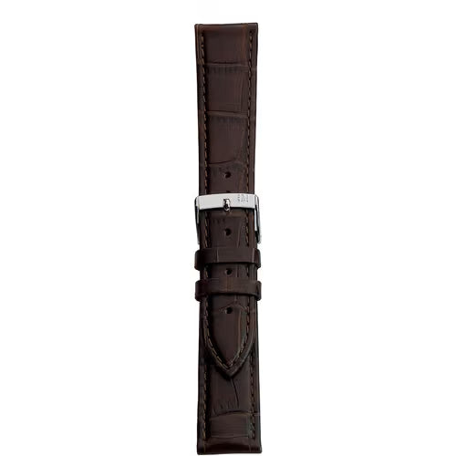 Morellato Bolle Easy Click Dark Brown Alligator-Print Leather Watch Strap – 18 mm – A01X5203480032CR18
