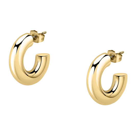 Morellato Creole Gold-Plated Stainless Steel Hoop Earrings – 1.8 cm – SAUP12