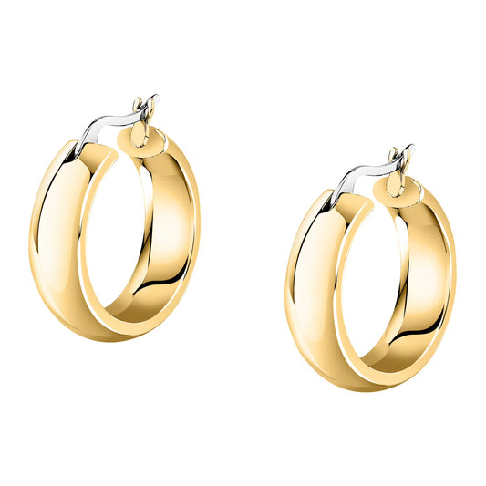Morellato Creole Gold-Plated Stainless Steel Hoop Earrings – 2 cm – SAUP33