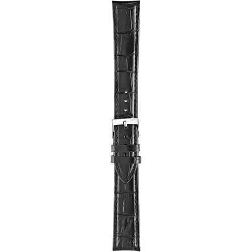 Morellato Bolle Easy Click Black Alligator-Print Leather Watch Strap – 20 mm – A01X5203480019CR20