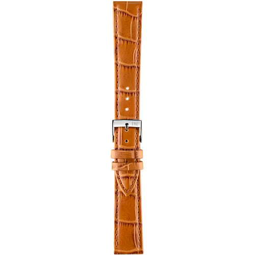 Morellato Bolle Honey Brown Alligator-Print Calf Leather Watch Strap – 14 mm – A01X2269480146CR14