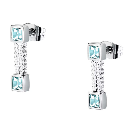 Morellato Gioia Stainless Steel Earrings with Crystal – 1.7 cm – SAVY41