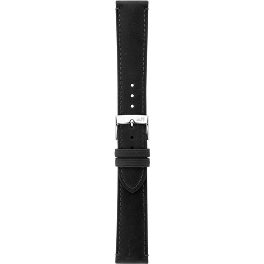 Morellato Manufatti Kahlo Black Waxed Calf Leather Watch Strap – 16 mm – A01X6022E23019CR16