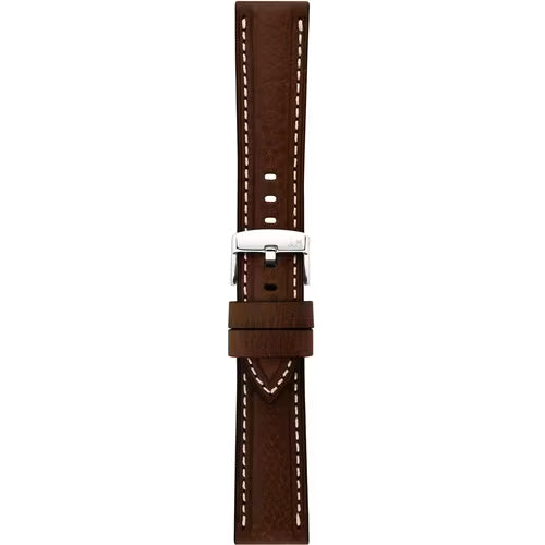 Morellato Manufatti Carrà Brown Vegetable-Tanned Drummed Leather Watch Strap – 20 mm – A01X6023E22032CR20