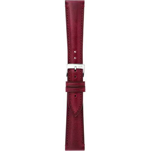 Morellato Reggiani Bordeaux Tamponato Leather Watch Strap – 18 mm – A01X6122E40081CR18