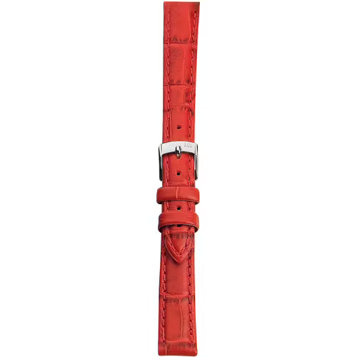 Morellato Bolle Red Alligator-Print Calf Leather Watch Strap – 12 mm – A01X2269480083CR12