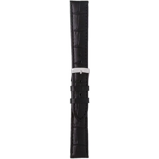 Morellato Samba Black Alligator-Print Calf Leather Watch Strap – 18 mm – A01X2704656019CR18