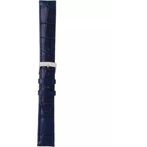 Morellato Samba Blue Alligator-Print Calf Leather Watch Strap – 18 mm – A01X2704656062CR18