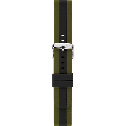 Morellato Technogomma Bolsena Green & Black Silicone Watch Strap – 20 mm – A01X5486187974CR20