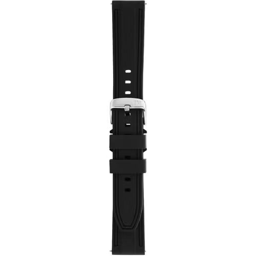 Morellato XL Collection Brais XL Black Silicone Smartwatch Strap – 20 mm – A01Y5755187019CR20