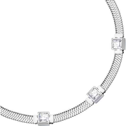 Morellato Gioia Stainless Steel Bracelet with Crystal – 16+3 cm – SAVY32