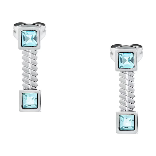 Morellato Gioia Stainless Steel Earrings with Crystal – 1.7 cm – SAVY41