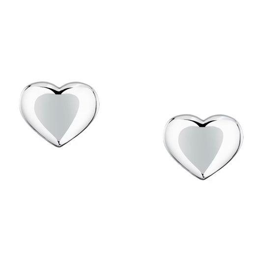 Morellato Intrecci Stainless Steel Heart Stud Earrings – 1.2 x 1.0 cm – SAZC17