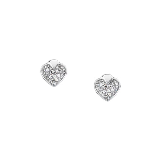 Morellato Talismani Stainless Steel Earrings with White Crystal – 1.5 cm – SAVZ17