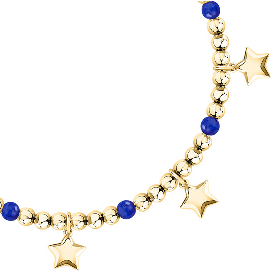 Morellato Talismani Gold-Plated Stainless Steel Star Bracelet with Agate – 16+3 cm – SAIX25