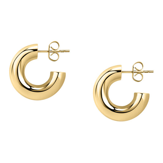 Morellato Creole Gold-Plated Stainless Steel Hoop Earrings – 1.8 cm – SAUP12