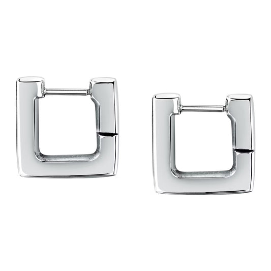 Morellato Creole Stainless Steel Double Hoop Earrings with Crystals – 1.4 × 1.4 cm – SAUP15