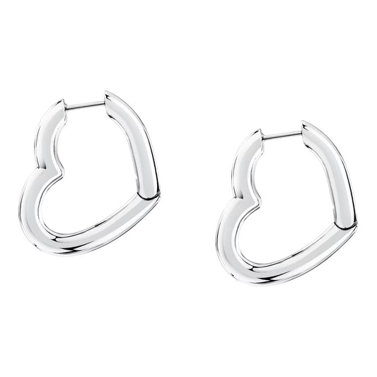 Morellato Creole Stainless Steel Heart Earrings – 2.65 cm – SAUP28