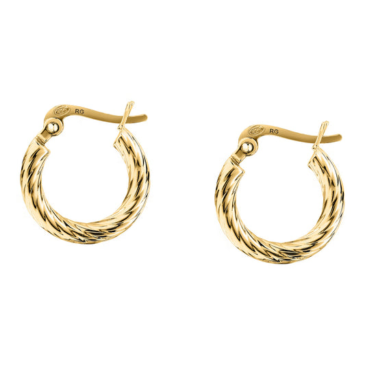 Morellato Tesori Gold-Plated Sterling Silver Hoop Earrings – 1.7 cm – SAIW252