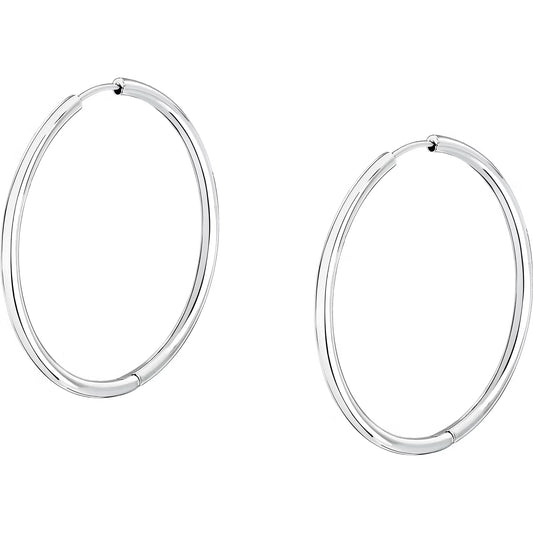 Morellato Creole Stainless Steel Hoop Earrings – 3.5 cm – SAUP25