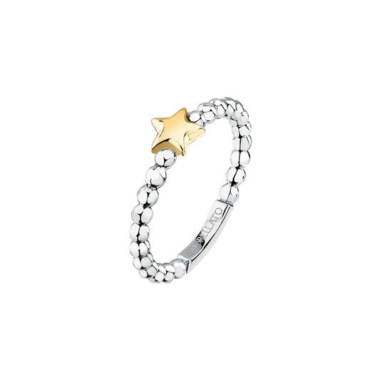 Morellato Talismani Gold-Plated Stainless Steel Star Ring – Size 18 – SAIX30018