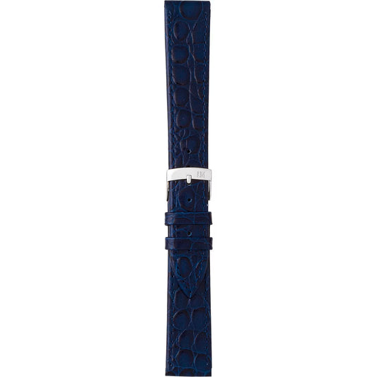 Morellato Birmingham Blue Crocodile-Print Calf Leather Watch Strap – 16 mm – A01U1563821062CR16