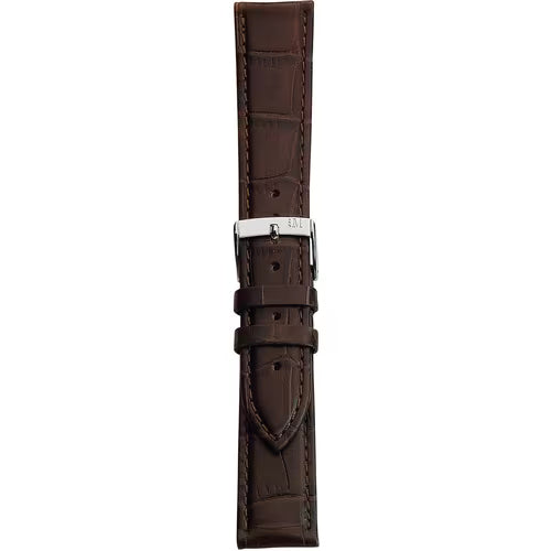 Morellato Bolle Dark Brown Alligator-Print Calf Leather Watch Strap – 12 mm – A01X2269480032CR12
