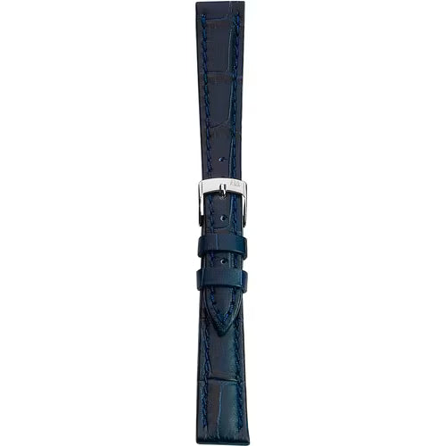 Morellato Bolle Blue Alligator-Print Calf Leather Watch Strap – 12 mm – A01X2269480061CR12