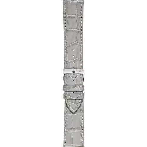 Morellato Bolle Grey Matte Alligator-Print Leather Watch Strap – 12 mm – A01X2269480094CR12