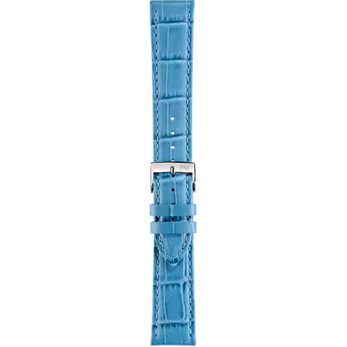 Morellato Bolle Celeste Blue Alligator-Print Calf Leather Watch Strap – 12 mm – A01X2269480166CR12