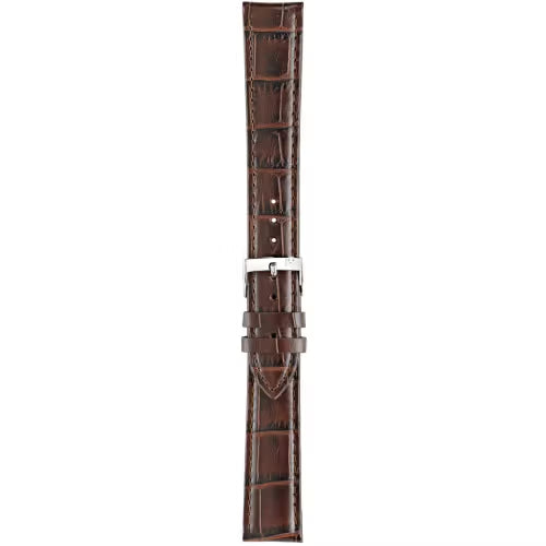 Morellato Bolle XL Dark Brown Alligator-Print Calf Leather Watch Strap – 20 mm – A01Y2269480032CR20