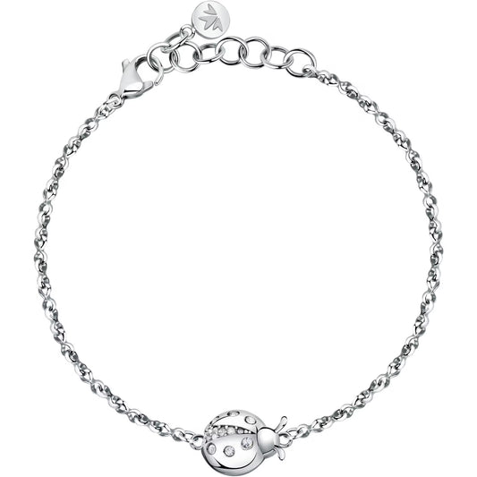 Morellato Talismani Stainless Steel Ladybug Bracelet with Crystal – 16+3 cm – SAVZ09