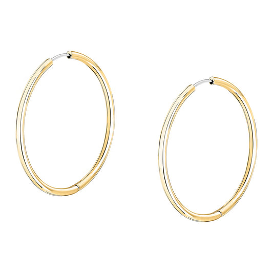 Morellato Creole Gold-Plated Stainless Steel Hoop Earrings – 3.5 cm – SAUP26