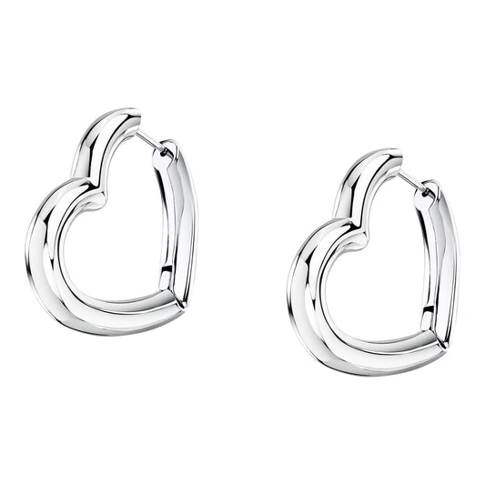 Morellato Creole Stainless Steel Heart Earrings – 2.65 cm – SAUP28