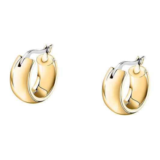 Morellato Creole Gold-Plated Stainless Steel Hoop Earrings – 1.45 cm – SAUP34