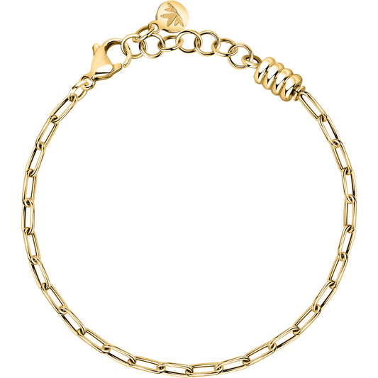 Morellato Drops Gold-Tone Stainless Steel Chain Bracelet – 16 + 3 cm – SCZ1328