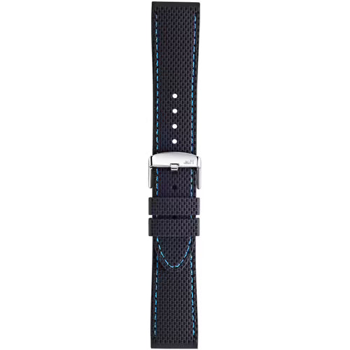 Morellato Easy Click Livenza Black & Blue Silicone Watch Strap – 20 mm – A01X5275187865CR20