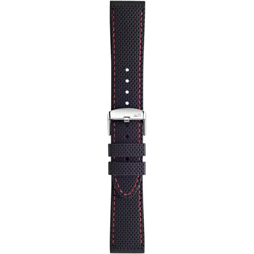 Morellato Easy Click Livenza Black & Red Silicone Watch Strap – 20 mm – A01X5275187883CR20