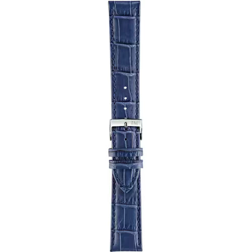 Morellato Bolle Bluette Blue Alligator-Print Calf Leather Watch Strap – 14 mm – A01X2269480265CR14