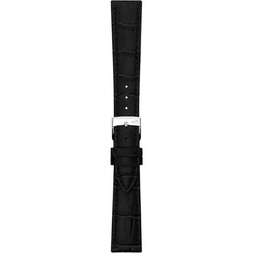 Morellato Bolle Odd 2 Black Alligator-Print Calf Leather Watch Strap – 21 mm / 18 mm – A01X6080480019CR21