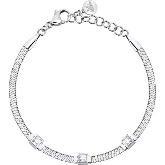 Morellato Gioia Stainless Steel Bracelet with Crystal – 16+3 cm – SAVY32