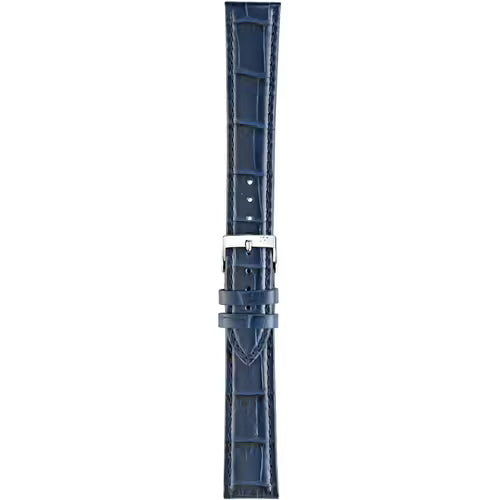 Morellato Bolle XL Blue Alligator-Print Calf Leather Watch Strap – 14 mm – A01Y2269480061CR14