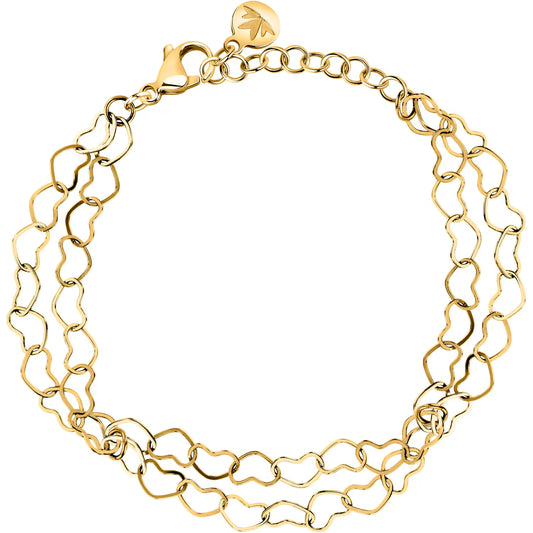 Morellato Intrecci Gold-Plated Stainless Steel Bracelet – 16 + 3 cm – SAZC19