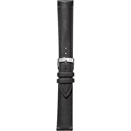 Morellato Manufatti Levy Black Feather Calf Leather Watch Strap – 18 mm – A01X5045A61019CR18
