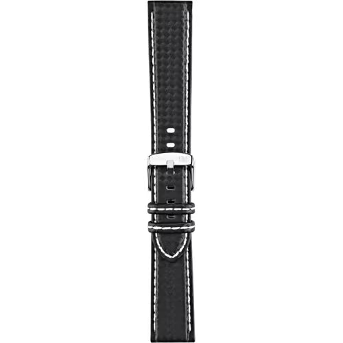 Morellato Sport-Water Resistant Biking Black & White Technical Carbon Watch Strap – 22 mm – A01U3586977817CR22